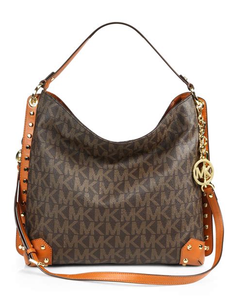 michael kors big brown bag|Michael Kors handbags dark brown.